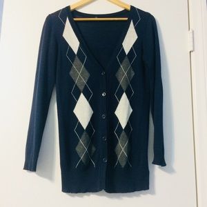 Navy Blue Lightweight Cardigan